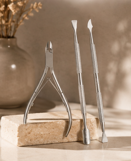 Nail Cuticle Scissors and Pusher Set