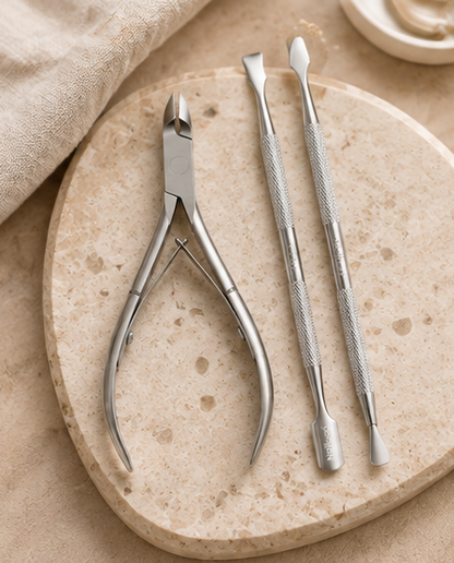 Nail Cuticle Scissors and Pusher Set