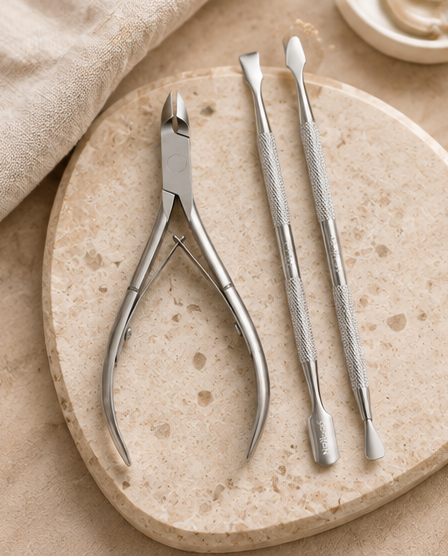 Nail Cuticle Scissors and Pusher Set